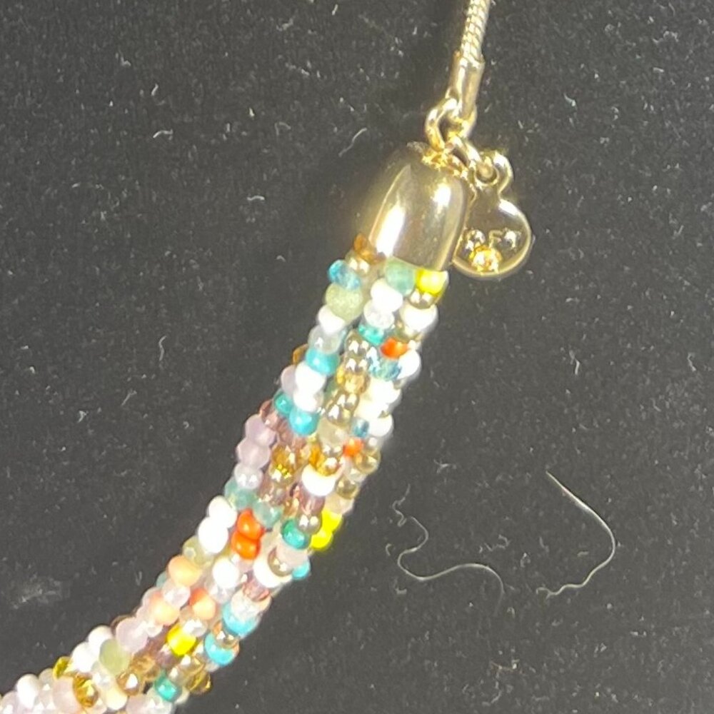 Loft Multi-Colored Multi-Layered Bead Necklace (L… - image 6